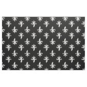 Schwarzweiss-Lilien-Muster Stoff (Fat Quarter (45,7 x 55,9 cm))