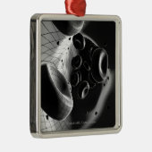 Schwarzweiss-lineare Wiedergabe der Blutzellen Silbernes Ornament (Rechts)