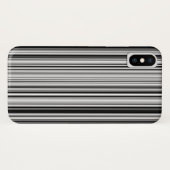 Schwarzweiss-Linien Case-Mate iPhone Hülle (Rückseite (Horizontal))