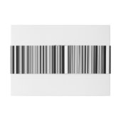 Schwarzweiss-Linien Einladungsbanderole (Rückseitenbeispiel)