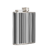 Schwarzweiss-Linien Flachmann (Rechts)