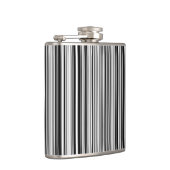 Schwarzweiss-Linien Flachmann (Rechts)