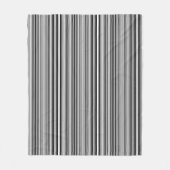 Schwarzweiss-Linien Fleecedecke (Vorderseite)