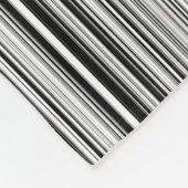 Schwarzweiss-Linien Fleecedecke (Ecke)