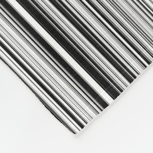 Schwarzweiss-Linien Fleecedecke (Ecke)