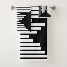 Schwarzweiß-Linien gestapelt