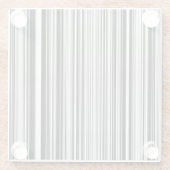 Schwarzweiss-Linien Glasuntersetzer (Rückseite)