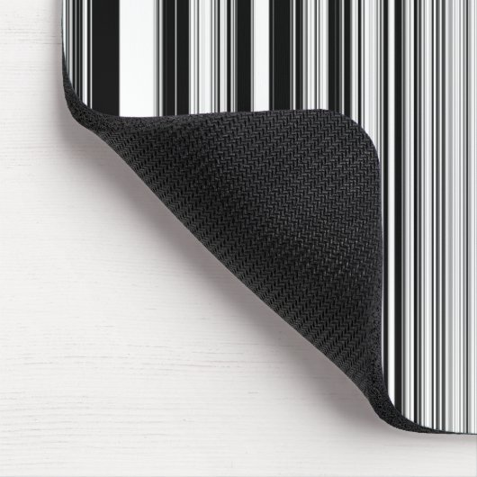 Schwarzweiss-Linien Mousepad (Ecke)