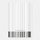 Schwarzweiss-Linien Post-it Klebezettel (Vorderseite)