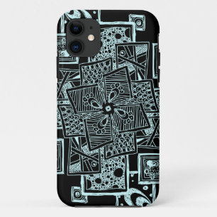 Schwarzweiß-Liniendesign Case-Mate iPhone Hülle