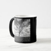 Schwarzweiß Little Tree Verwandlungstasse (Vorderseite Links)