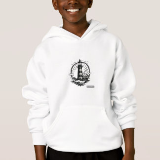 Schwarzweiß-Logo Hoodie