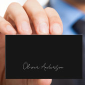 Schwarzweiß-Logo Visitenkarte