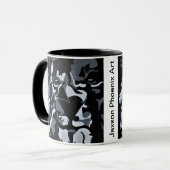 Schwarzweiss-Löwe Tasse (Vorderseite Links)