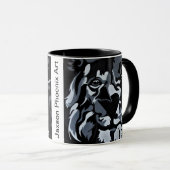 Schwarzweiss-Löwe Tasse (VorderseiteRechts)