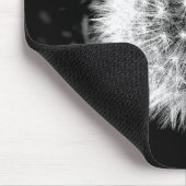 Schwarzweiss-Löwenzahn Mousepad (Ecke)