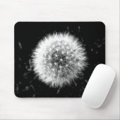 Schwarzweiss-Löwenzahn Mousepad (Mit Mouse)
