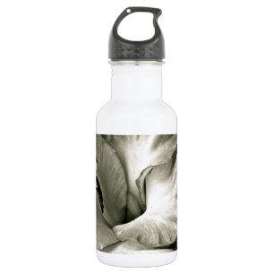 SCHWARZWEISS-MAKRO MIT AMARYLLIS TRINKFLASCHE