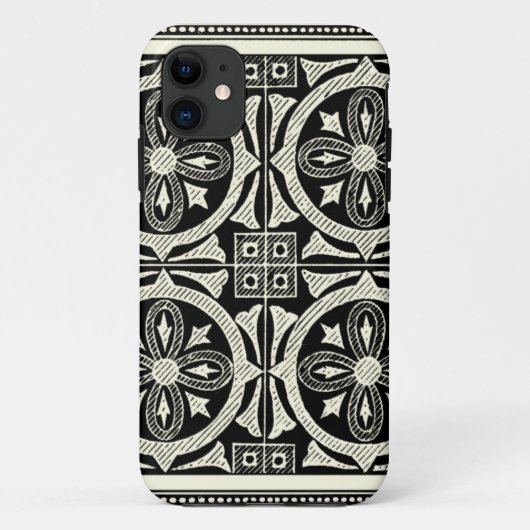 Schwarzweiss-Mandala-Motiv durch Visions-Studio Case-Mate iPhone Hülle (Rückseite)