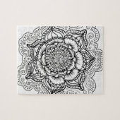 Schwarzweiss-Mandala Puzzle (Horizontal)