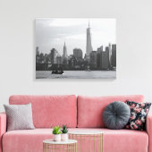 Schwarzweiß Manhattan Leinwanddruck (Insitu (Wohnzimmer))
