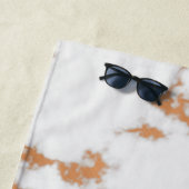 Schwarzweiss-Marmor Strandtuch (Beispiel)