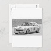 Schwarzweiß-MG Postkarte (Vorne/Hinten)