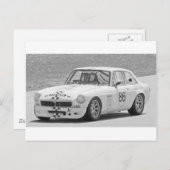Schwarzweiß-MG Postkarte (Vorne/Hinten)