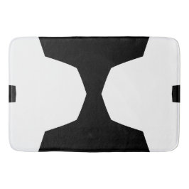 Schwarzweiß: Minimal geometrisch Badematte