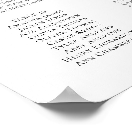 Schwarzweiß Minimalistisch 20 Tischdrucke oder Dig Poster (Ecke)