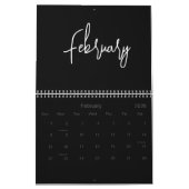 Schwarzweiß-Minimalistische, einfache Skripte jede Kalender (Feb 2026)