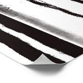 Schwarzweiß Minimalistische Kunstdrucken Poster (Ecke)