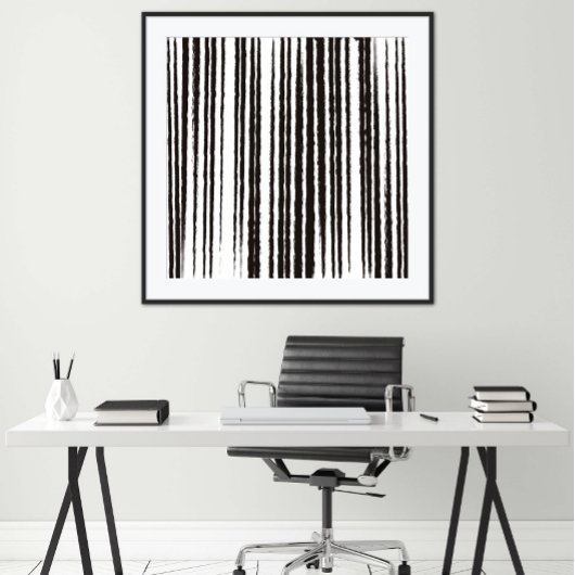 Schwarzweiß Minimalistische Kunstdrucken Poster