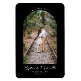 Schwarzweiß mit Arch-Foto gerettet Magnet