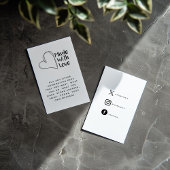 Schwarzweiß mit Liebe, herzliche soziale Verbindun Begleitkarte