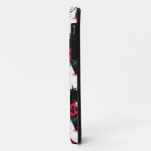 Schwarzweiß mit roten Flecken Liebe Muster Case-Mate iPhone Hülle (Hinten/Links)