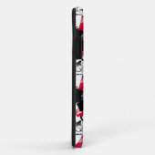 Schwarzweiß mit roten Flecken Liebe Muster Case-Mate iPhone Hülle (Hinten/Rechts)