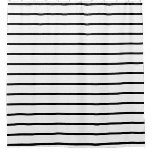 Schwarzweiss-Mode Stripes Duschvorhänge Duschvorhang (Vorderseite)