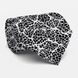 Schwarzweiß Moderne Bio Muster Krawatte