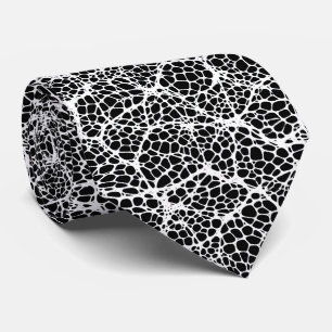 Schwarzweiß Moderne Bio Muster Krawatte