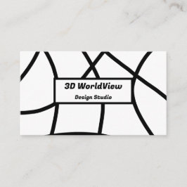 Schwarzweiß Moderner Minimalistischer Abstrakt Visitenkarte