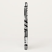 Schwarzweiß - modernes Muster Case-Mate iPhone Hülle (Hinten/Links)