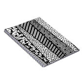 Schwarzweiß - modernes Muster Notizblock (Rechte Seite)