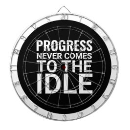 Schwarzweiß-Motivierend Sprichwort Inspiration Dartscheibe