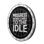 Schwarzweiß-Motivierend Sprichwort Inspiration Dartscheibe (Vorderseite rechts)