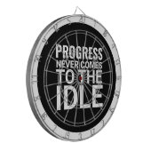 Schwarzweiß-Motivierend Sprichwort Inspiration Dartscheibe (Vorderseite Links)