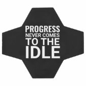 Schwarzweiß-Motivierend Sprichwort Inspiration Fußball (Flach)