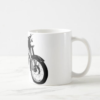 Schwarzweiss-Motorrad-Zeichnen Kaffeetasse