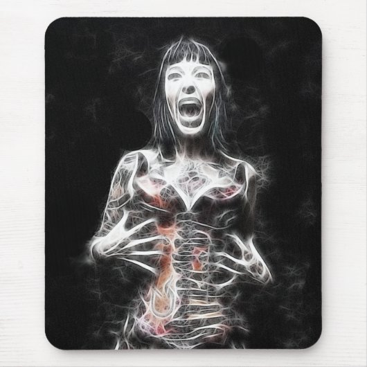 Schwarzweiss Mousepad (Vorne)