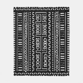 Schwarzweiss-Mudcloth Fleece-Decke, 50" x60 " Fleecedecke